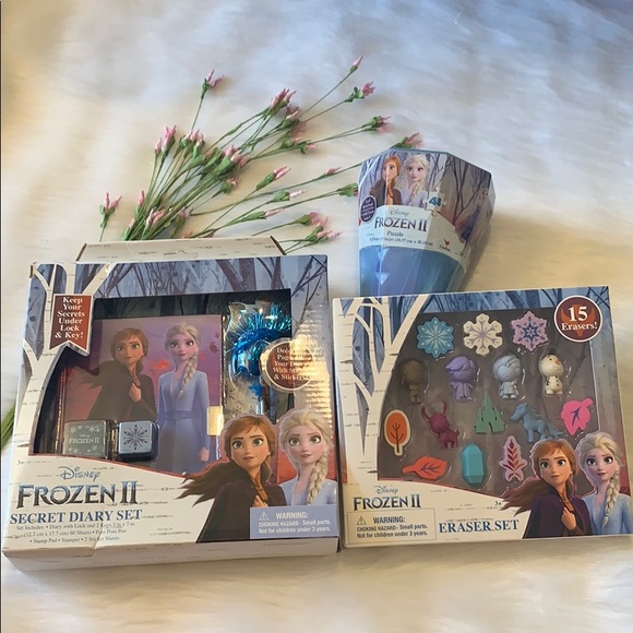 Brand New Disney Frozen II Diary, Puzzle/Eraser